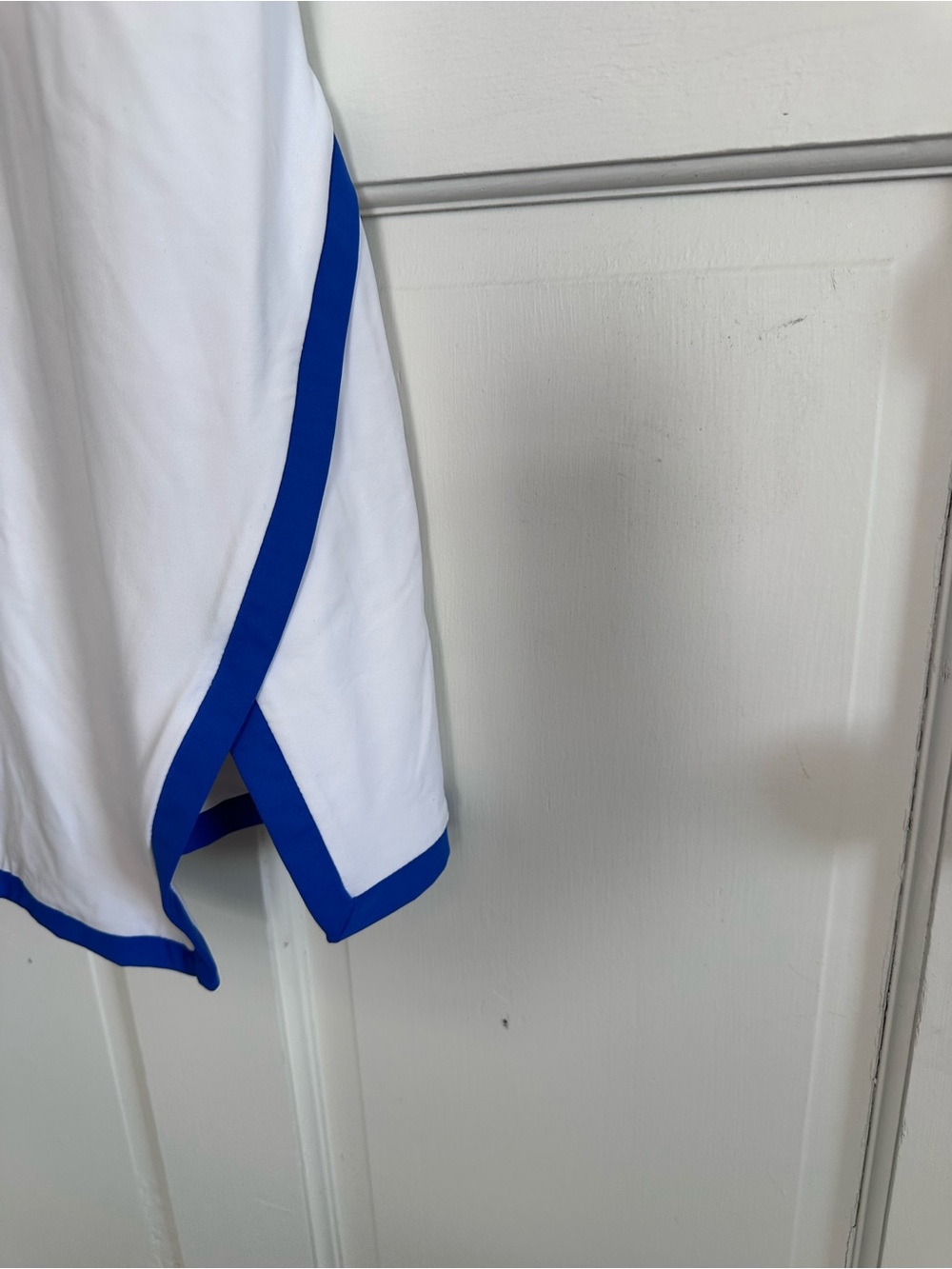MICHI White Tennis Dress with Blue Trim - Picture 7 of 11